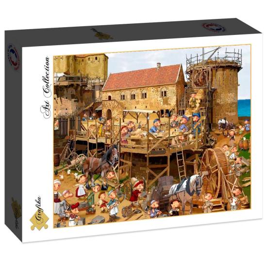 Grafika Puzzle „Bau des Schlosses“ mit 2000 Teilen