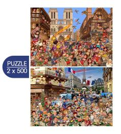 Puzzle Grafika Die Kunst Von François Ruyer 2x500 Teile