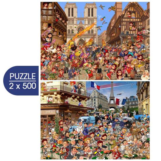 Puzzle Grafika Die Kunst Von François Ruyer 2x500 Teile