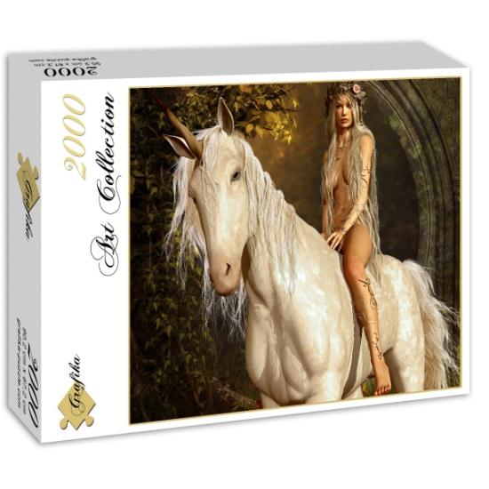 Grafika Puzzle Die Fee und das Einhorn 2000 Teile