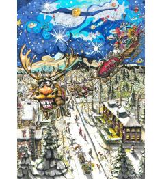 Puzzle Grafika Weihnachtsmann-Tour 1000 Teile