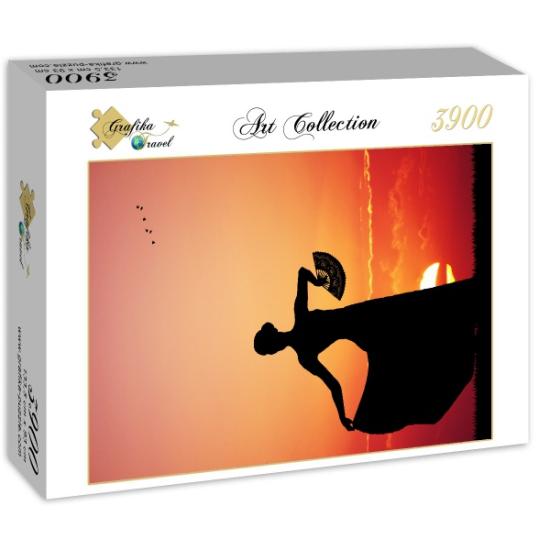 Grafika Flamenco bei Sonnenuntergang Puzzle mit 3900 Teilen