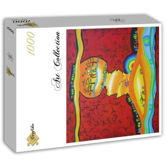 Grafika Buntes blühendes Puzzle mit 1000 Teilen