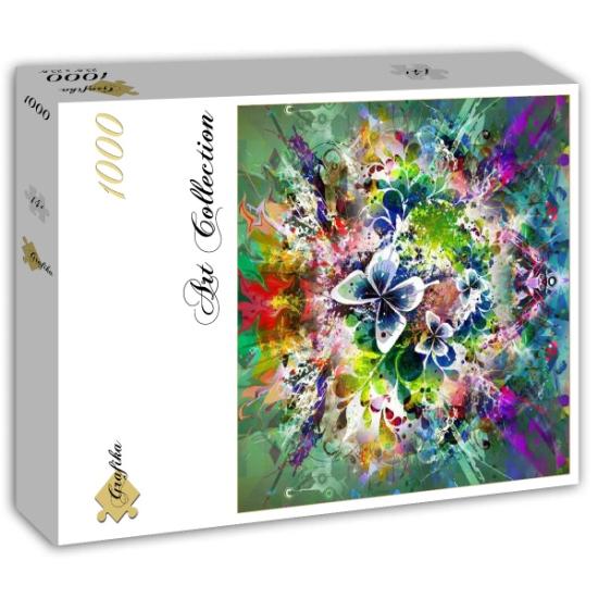 Grafika Frühlingsblumen und Schmetterlinge Puzzle 1000 Teile