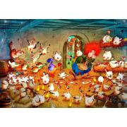 Grafika Crazy Chicken Coop 1000-teiliges Puzzle