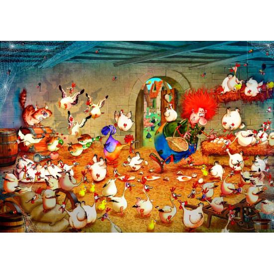 Grafika Crazy Chicken Coop 1000-teiliges Puzzle Grafika Crazy Chicken Coop 1000-teiliges Puzzle