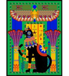 Grafika Ägyptische Katze in Grün Puzzle 2000 Teile