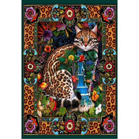 Puzzle Grafika Tropische Katze 1000 Teile