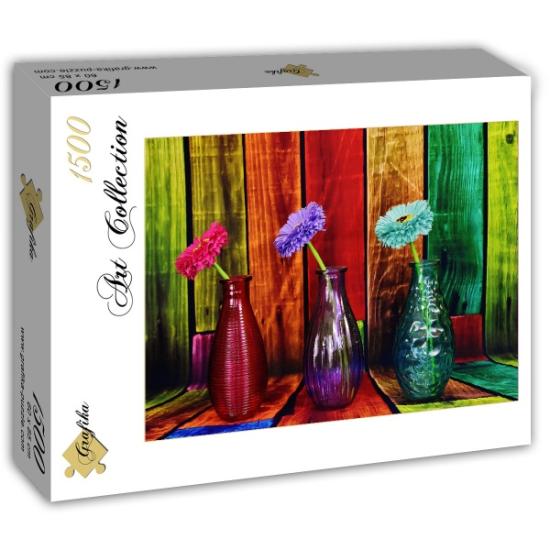 Grafika Puzzle Bunte Vasen mit 1500 Teilen