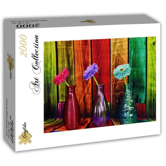 Grafika Puzzle Bunte Vasen mit 2000 Teilen