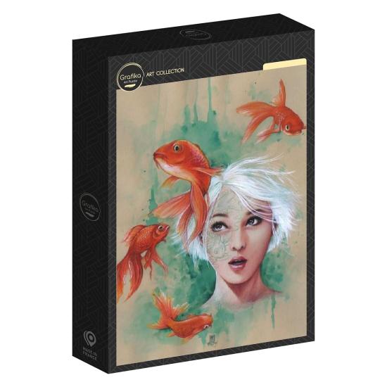 Grafika Die Dame des Fisches Puzzle 1000 Teile