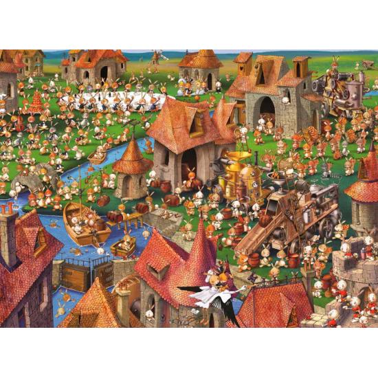 Grafika Puzzle Die Kaninchen mit 2000 Teilen