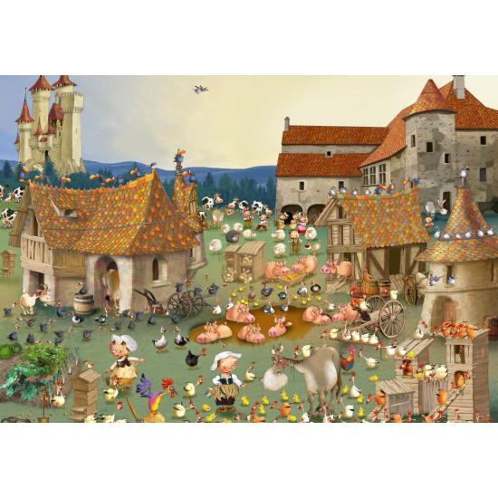 Grafika Puzzle Der Bauernhof und das Schloss 1000 Teile Grafika Puzzle Der Bauernhof und das Schloss 1000 Teile