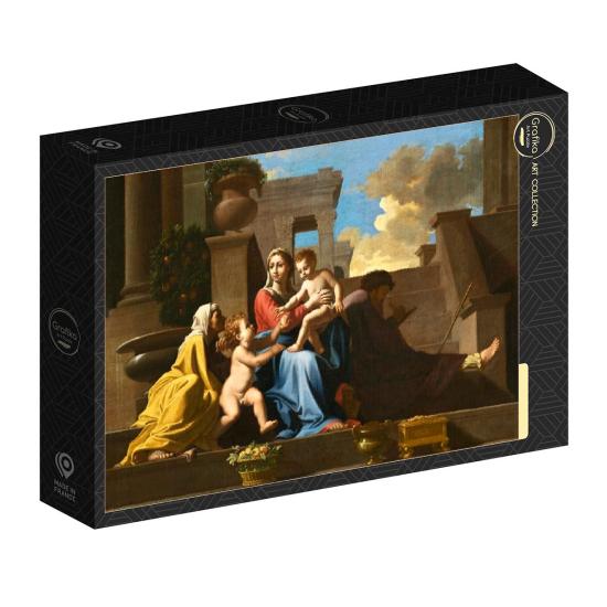 Grafika Puzzle Die Heilige Familie auf der Treppe 1000 Teile