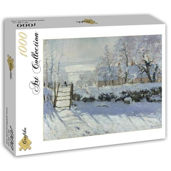 Grafika Puzzle Die Elster, 1868-1869 mit 1000 Teilen