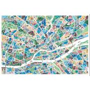 Puzzle Grafika Karte Von Nantes 1000 Teile