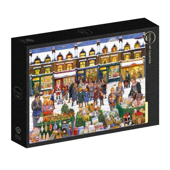 Puzzle Grafika Alphabet-Weihnachtsmarkt 1000 Teile