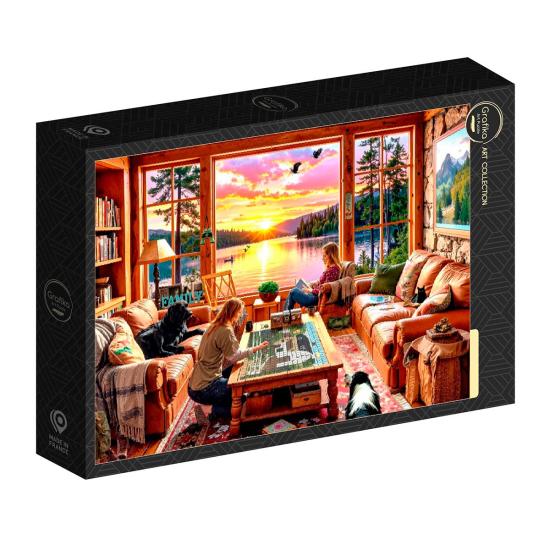 Puzzle Grafika Während Sie Angeln 1000 Teile