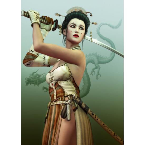 Grafika Samurai Woman Puzzle 1000 Teile