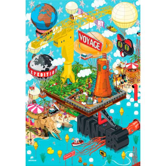 Puzzle Grafika Nantes, Titankranich 1000 Teile Puzzle Grafika Nantes, Titankranich 1000 Teile