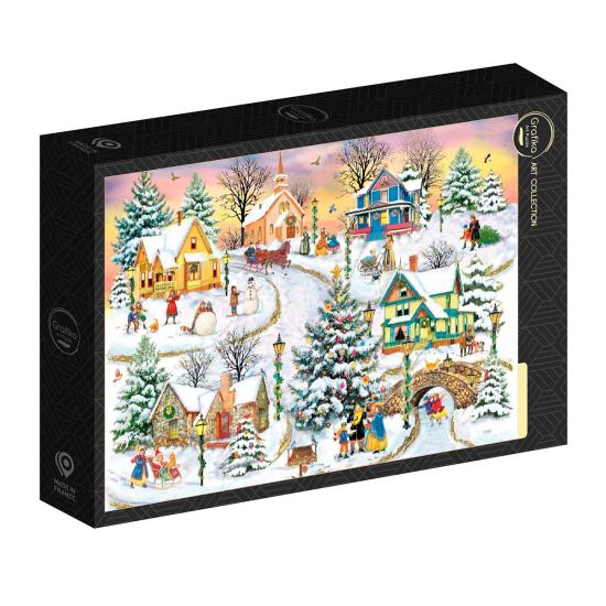 Puzzle Grafika Weihnachten In Unserer Stadt 1000 Teile