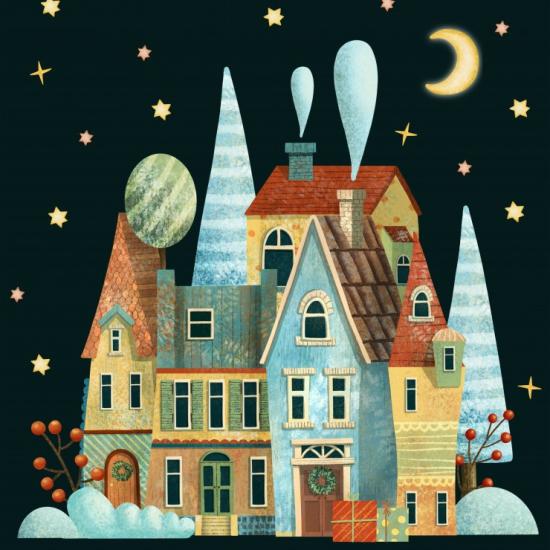 Puzzle Grafika Heiligabend 1000 Teile