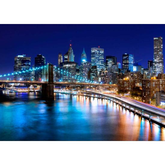 Grafika New York bei Nacht Puzzle 1000 Teile