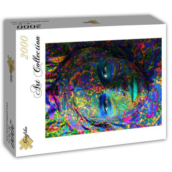 Grafika Porträt einer Frau Puzzle 2000 Teile