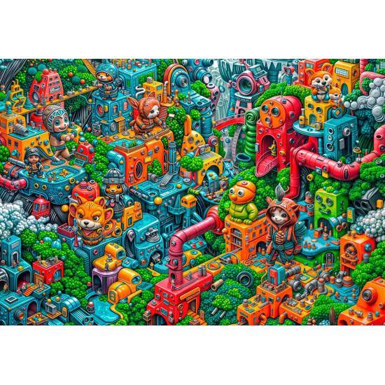 Puzzle Grafika Robotopia 1000 Teile