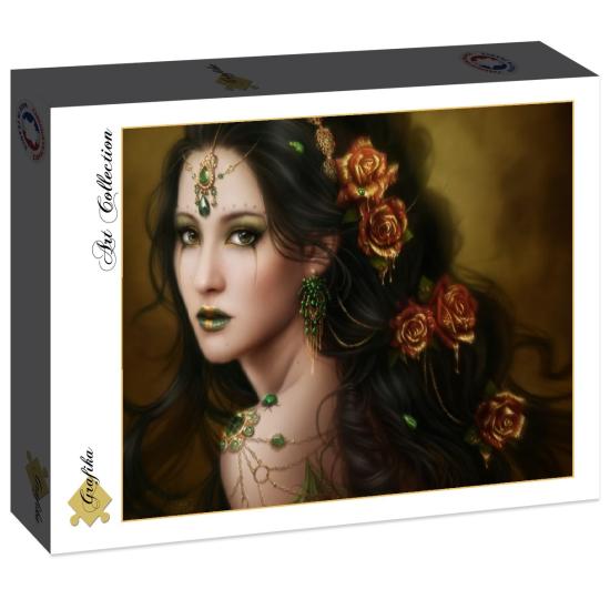 Grafika Goldene Rose Puzzle mit 2000 Teilen