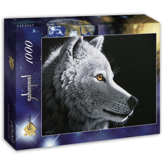 Grafika Wolfsgesicht im Mondlicht Puzzle 1000 Teile Grafika Wolfsgesicht im Mondlicht Puzzle 1000 Teile