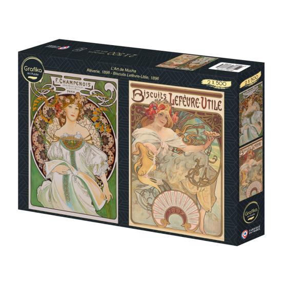 Puzzle Grafika Rêverie, Biscuits Lefèvre-Utile 2x500 Teile