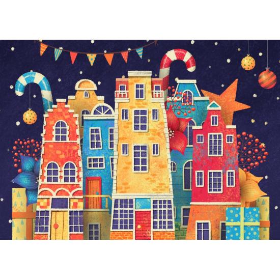 Puzzle Grafika Weihnachten Steht Vor Der Tür 500 Teile