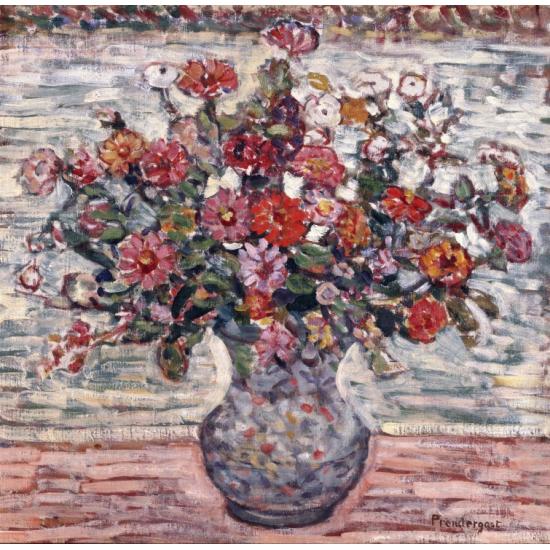 Grafika Zinnien in einer Vase Puzzle mit 1000 Teilen