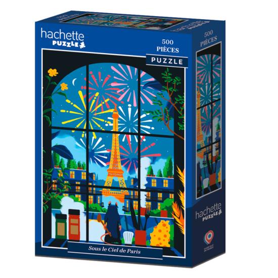 Puzzle Hachette Unter dem Pariser Himmel 500 Teile