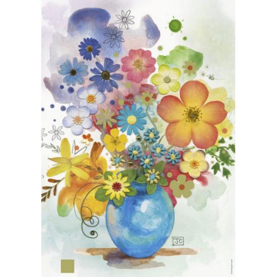 Heye Aquarell Blumenvase Puzzle 500 Teile