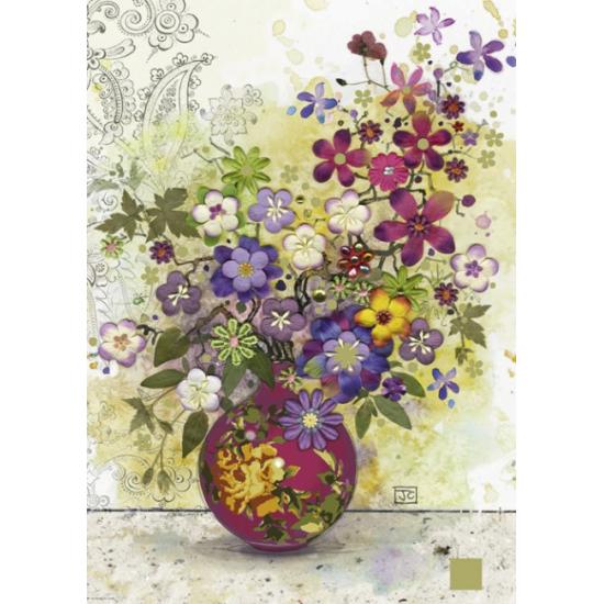 Heye Aquarell rosa Vase Puzzle 1000 Teile