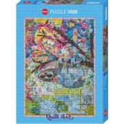 Heye Quilt Art Puzzle, 1000 Teile gewebtes Faultier