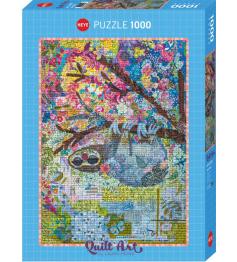 Heye Quilt Art Puzzle, 1000 Teile gewebtes Faultier