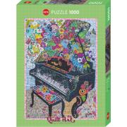 Heye Quilt Art Puzzle, 1000 Teile gewebtes Klavier