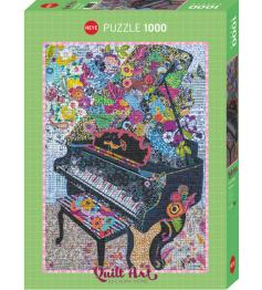 Heye Quilt Art Puzzle, 1000 Teile gewebtes Klavier