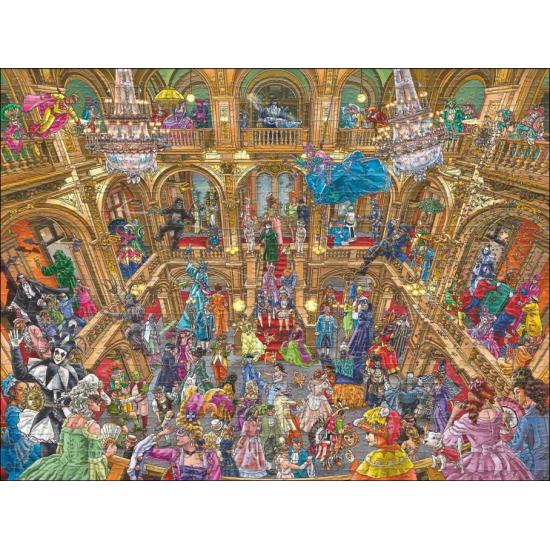Puzzle Heye Maskenball Dreieckige Box 1500P