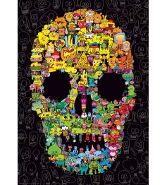 Heye Doodles Totenkopf-Puzzle 1000 Teile