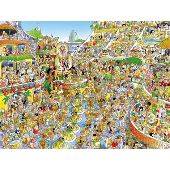 Heye Rio Carnival Puzzle, dreieckige Box mit 1500 Teilen