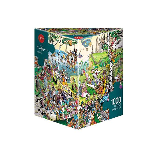 Heye Picknick-Puzzle, 1000-teilige Dreiecksbox