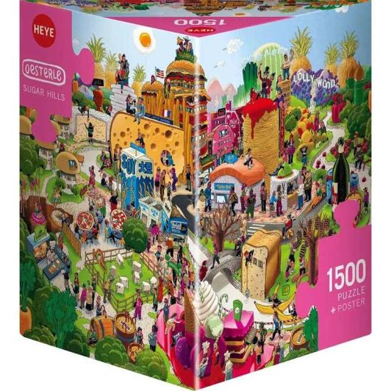 Puzzle Heye Zuckerhügel dreieckige Box mit 1500 Teilen Puzzle Heye Zuckerhügel dreieckige Box mit 1500 Teilen