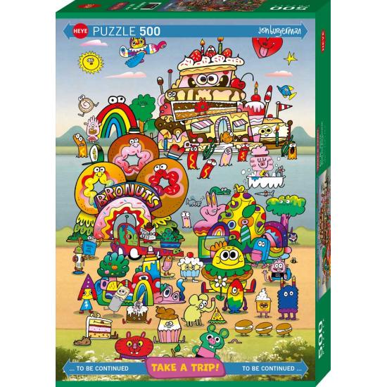 Puzzle Heye Mit Jon Burgerman 500 Teile