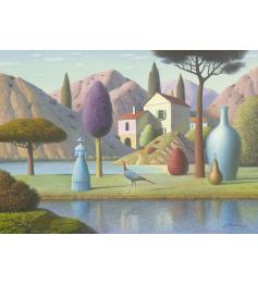 Puzzle Heye Dame In Blau 1000 Teile