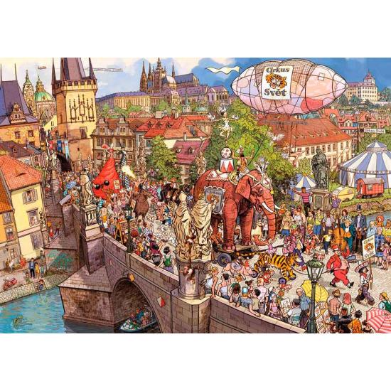 Heye Street Parade-Puzzle, 2000-teilige Dreiecksbox