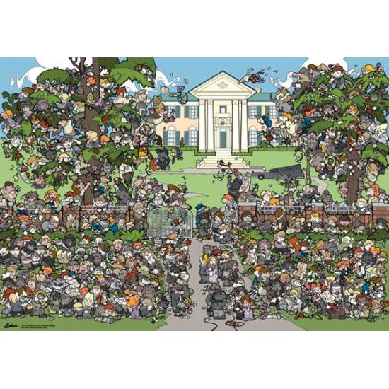 Puzzle Hey, wo ist Elvis? Graceland 1000 Teile